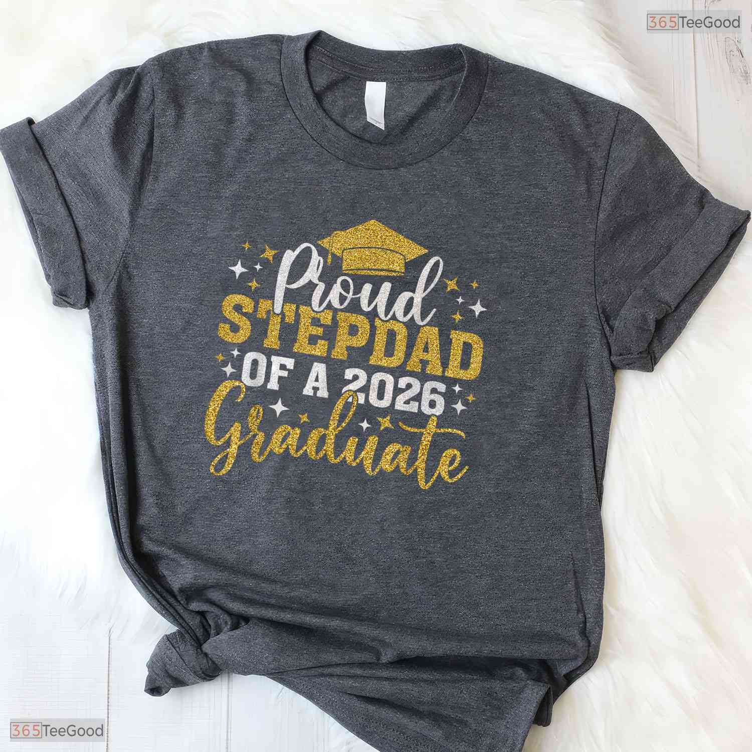 Loving Stepdad Senior 2026 Proud Of A Class Of 2026 Graduate Family Party T-Shirt