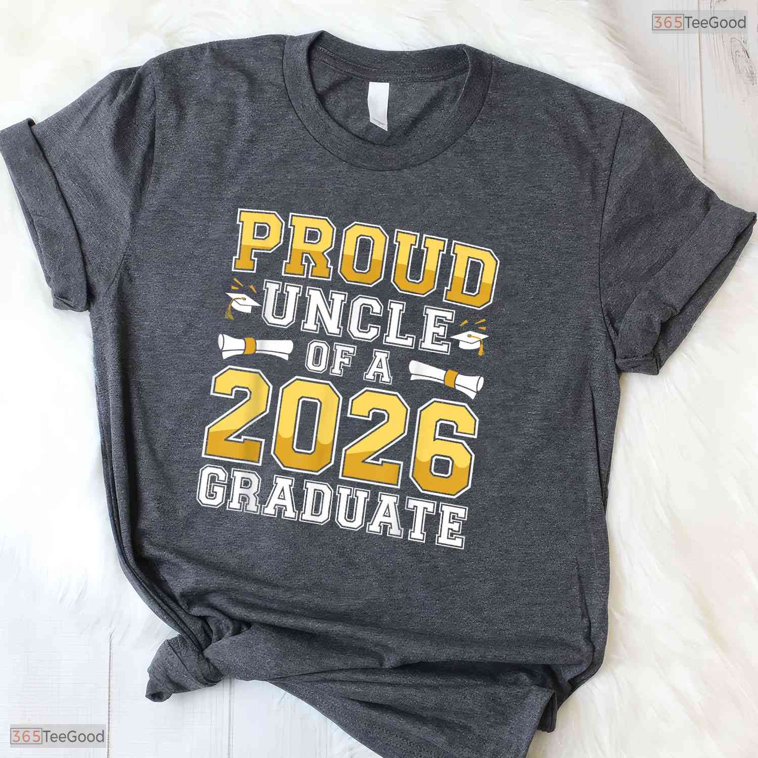 Supportive Proud Uncle Of A 2026 Graduate Shirt Class 2026 Graduation Day T-Shirt