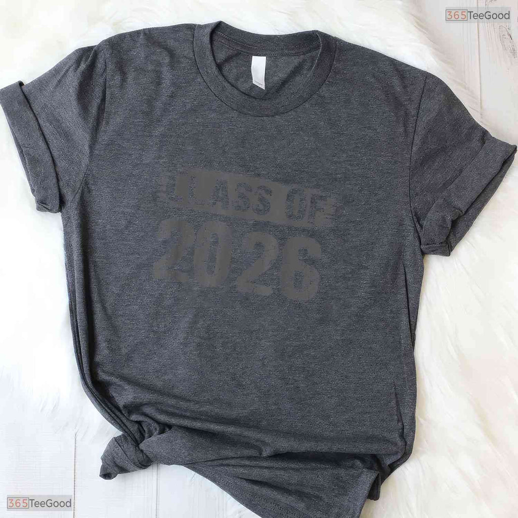 Minimalist Class Of 2026 Senior Graduation Graphic Design Celebration T-Shirt