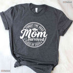Hilarious Forget The Grad Mom Survived Class Of 2026 Senior Party Women T-Shirt