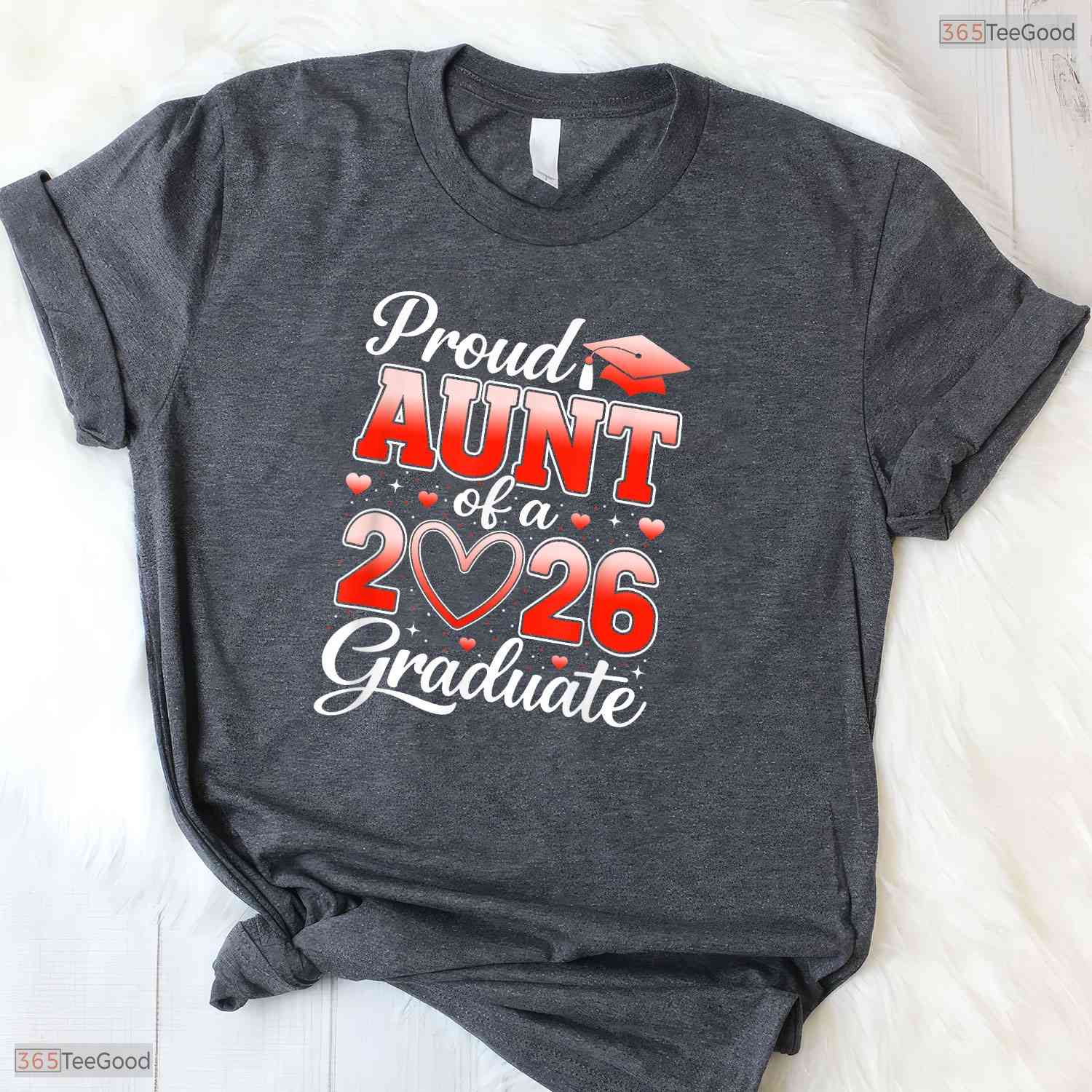 Joyful Senior 2026 Graduation Proud Aunt Of A 2026 Graduate Family Event T-Shirt