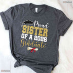 Supportive Proud Sister Of 2026 Senior Graduate Family Graduation 2026 T-Shirt