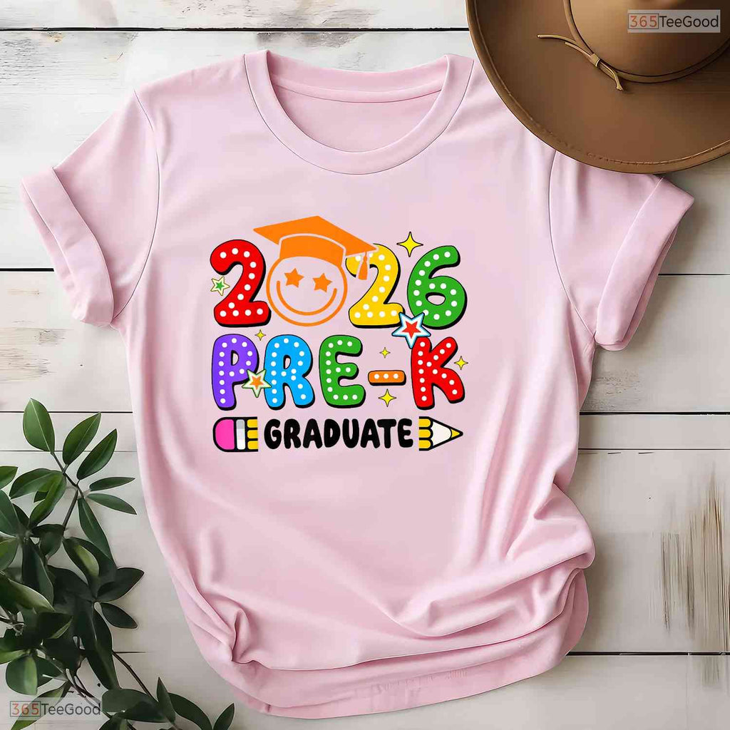 Awesome Pre-K Graduation 2026 Preschool Graduate Kids Boys And Girls Party T-Shirt