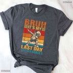 Funny Fifth Grade Dabbing Boy Bruh It Is My Last Day Of 5th Grade Graduation T-Shirt
