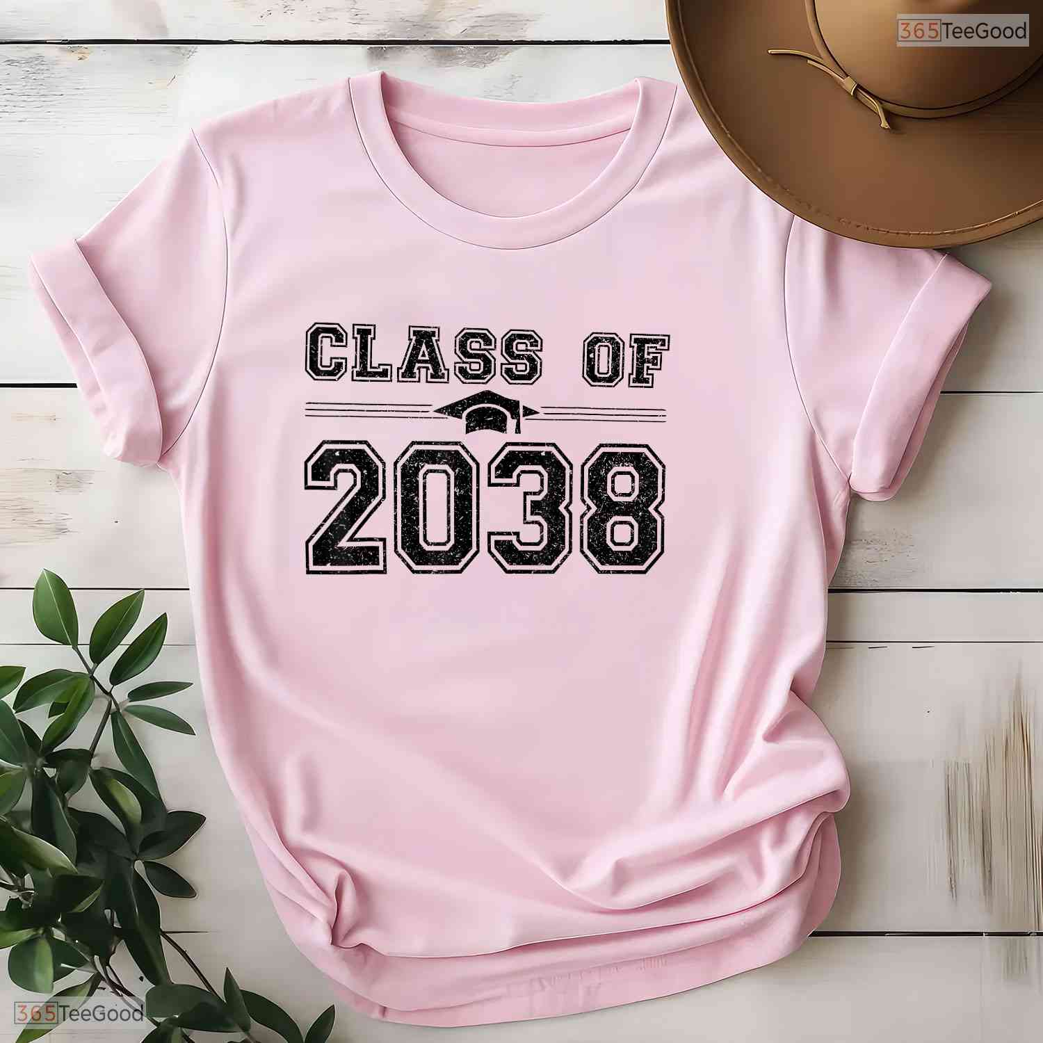 Keepsake Class Of 2038 Grow With Me First Day Of School Graduation Memory Kids T-Shirt