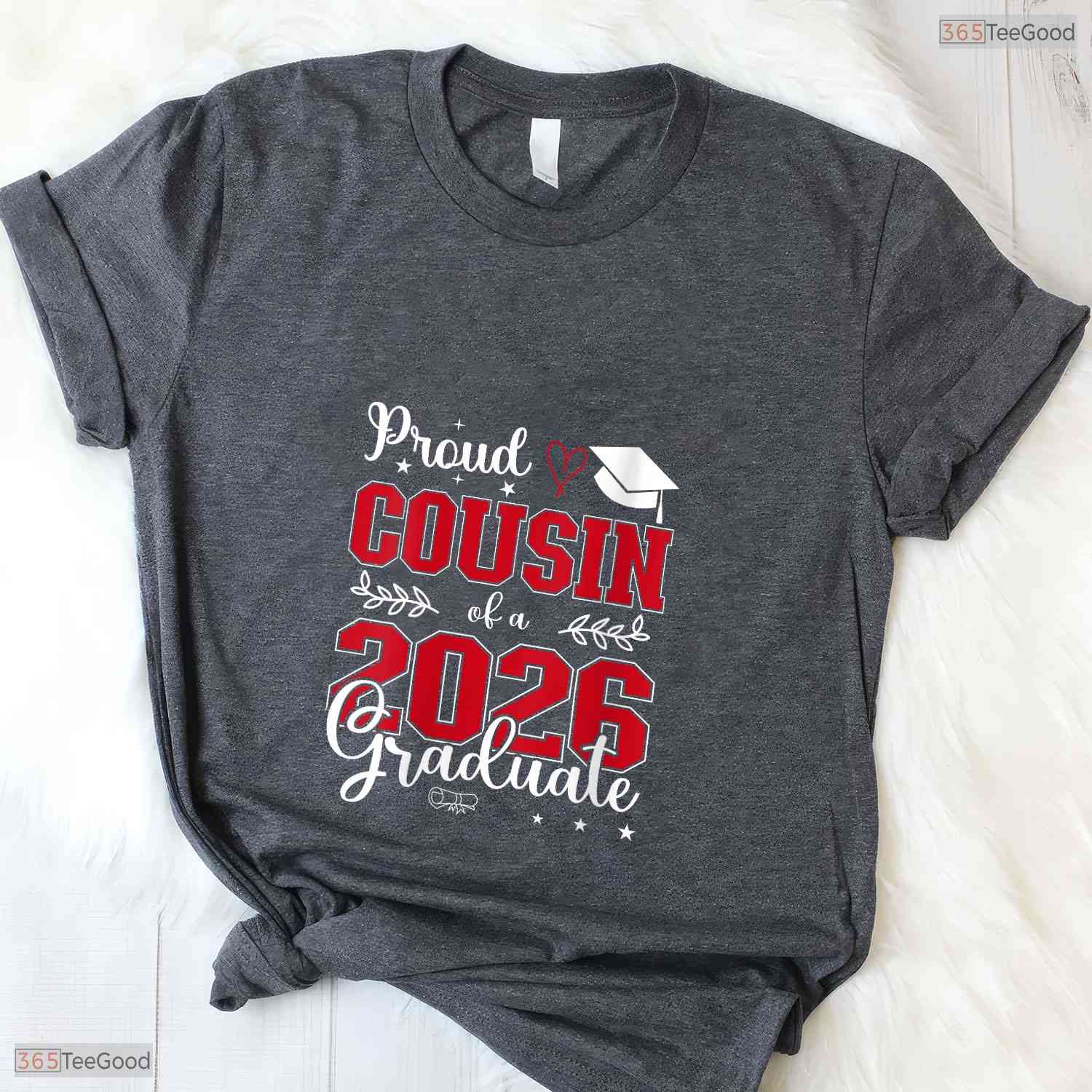 Women's Proud Cousin Of A Class Of 2026 Graduate For Graduation V-Neck Family T-Shirt