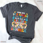 Fun Goodbye 5th Grade Last Day Of School Graduation To 6th Grade Transition T-Shirt