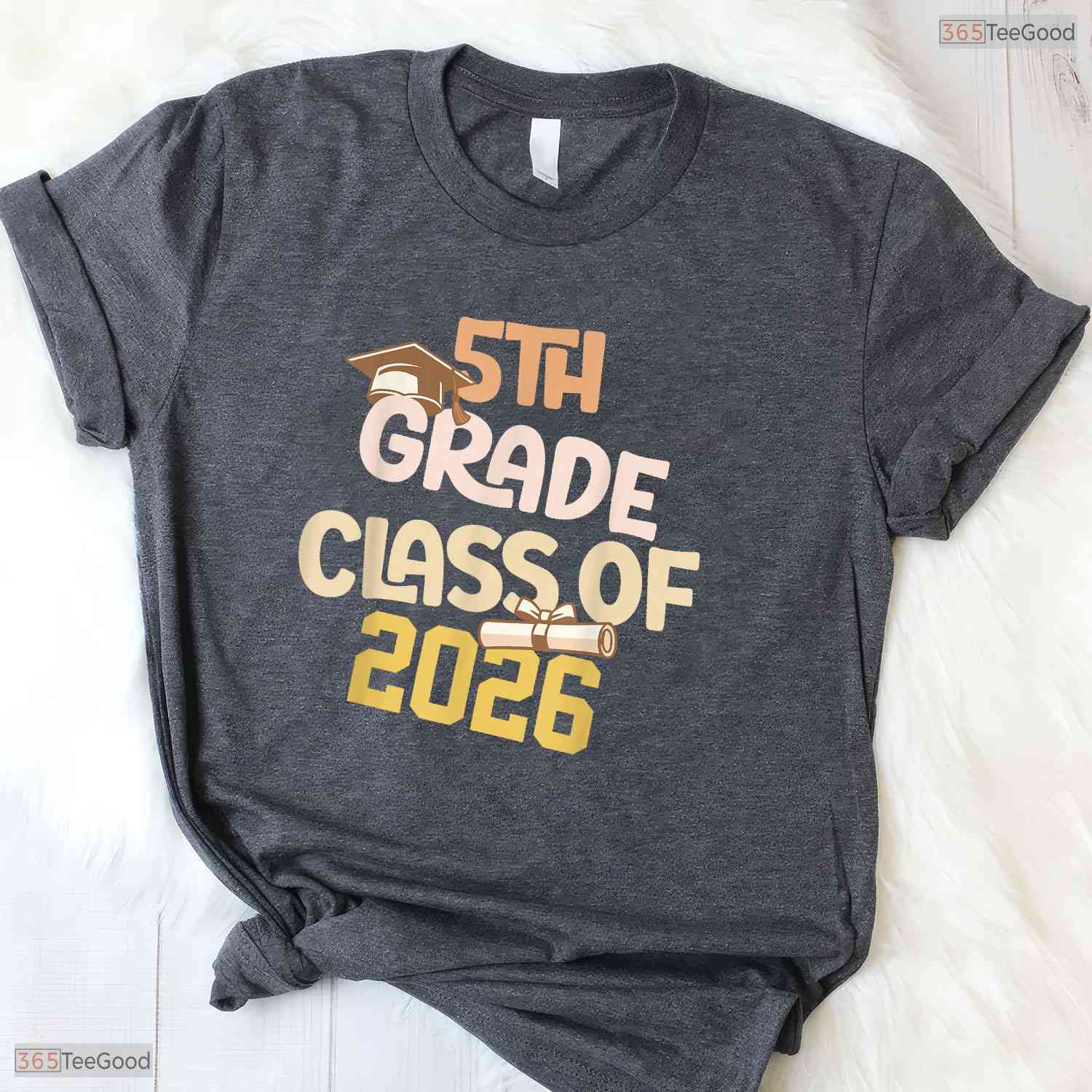 Amazing 5th Grade Graduation Class 2026 School Graduate Elementary Party Youth T-Shirt