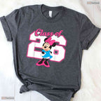 Cute Mouse Bow Ears Class Of 2026 Graduate High School Senior Graduation T-Shirt