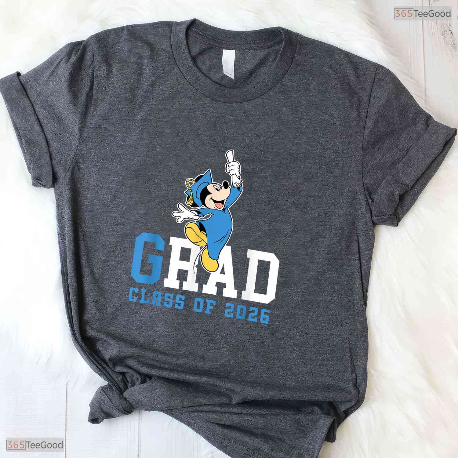 Rad Grad Class Of 2026 Cute Classic Mouse Ears Graduation Celebration Shirt