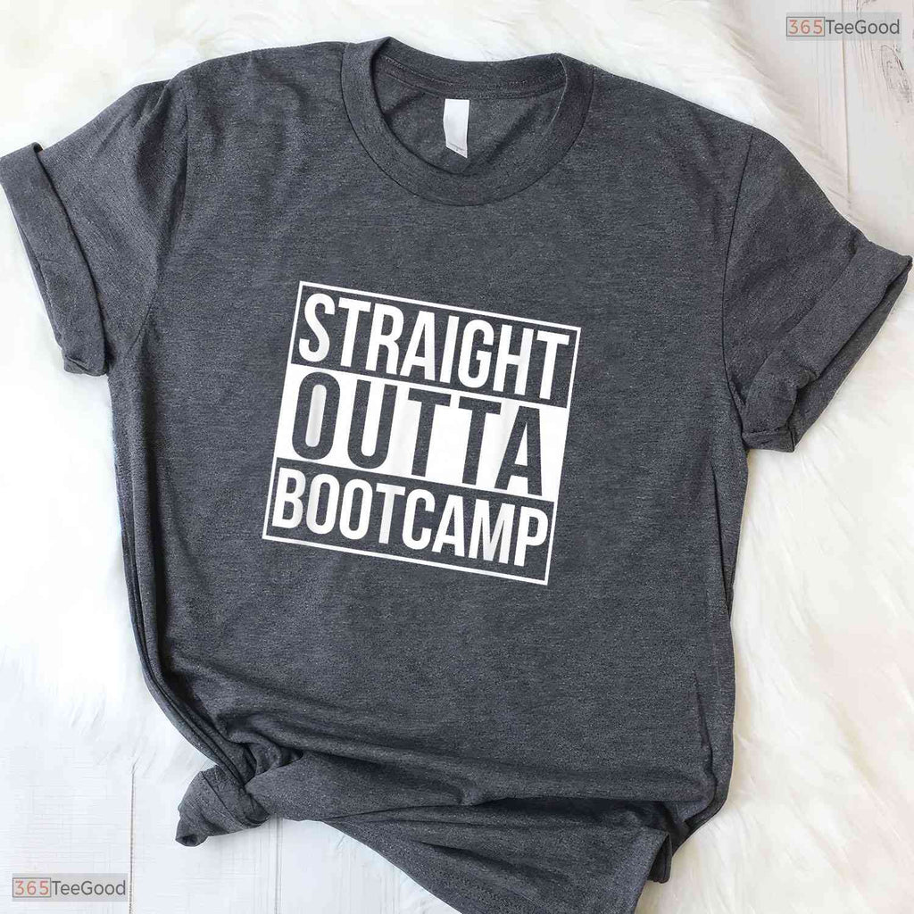 Straight Outta Bootcamp Graduation 2026 Proud Military Training Family Shirt