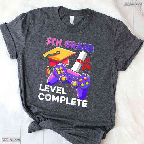 5th Grade Level Complete Graduation Gifts End Of Elementary School T-Shirt