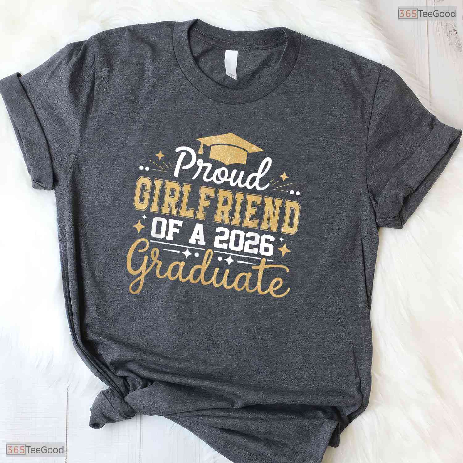 Proud Girlfriend Of A Class Of 2026 Senior Graduate High School Party T-Shirt