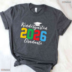 Kids Class Of 2026 Kindergarten Graduation Cute Moving Up Ceremony T-Shirt