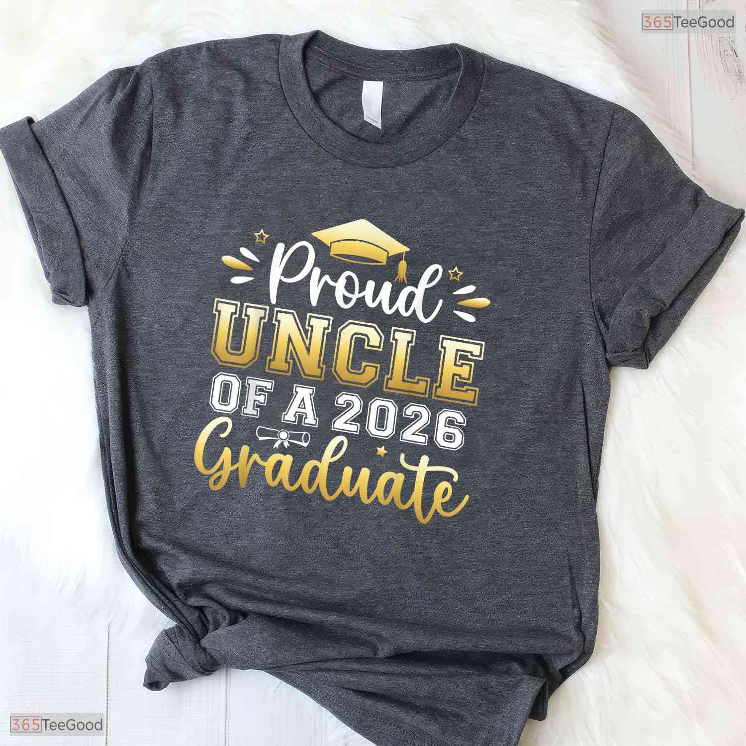 Proud Uncle Of A 2026 Graduate High School Senior Matching Family Party T-Shirt