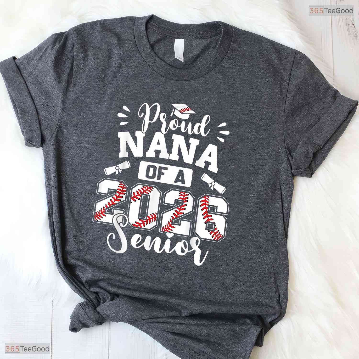 Proud Nana Of A 2026 Senior Baseball Player Graduate Sports Family T-Shirt