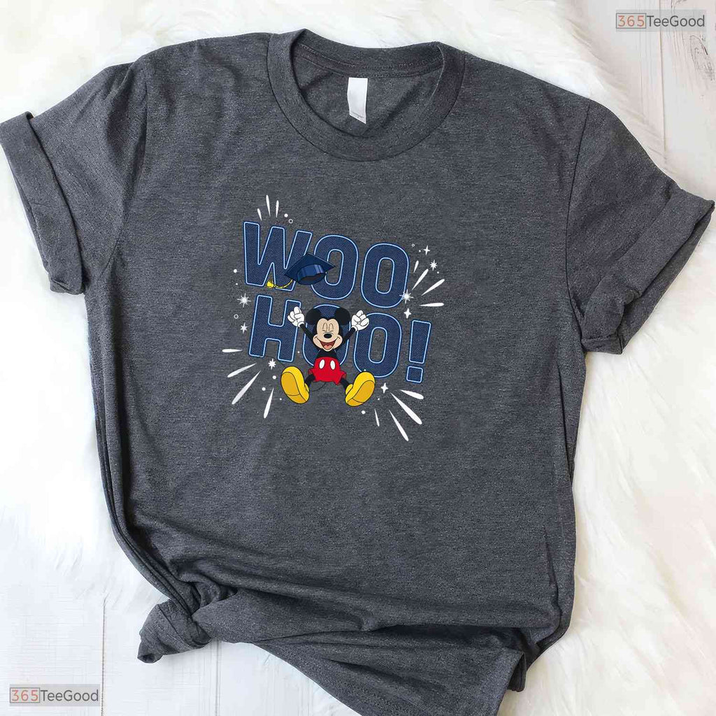 Cute Classic Mouse Ears Graduation Celebration Woo Hoo Class Of 2026 T-Shirt