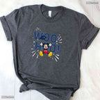 Cute Classic Mouse Ears Graduation Celebration Woo Hoo Class Of 2026 T-Shirt