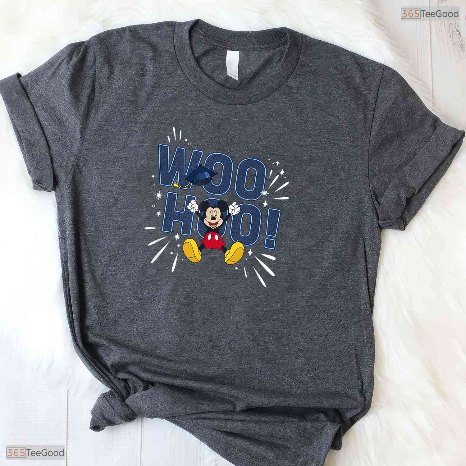 Cute Classic Mouse Ears Graduation Celebration Woo Hoo Class Of 2026 T-Shirt