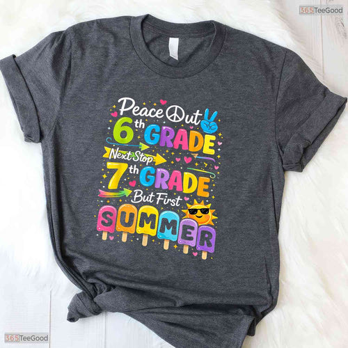 6th Grade Graduate Hello Summer Break Middle School Celebration Party T-Shirt