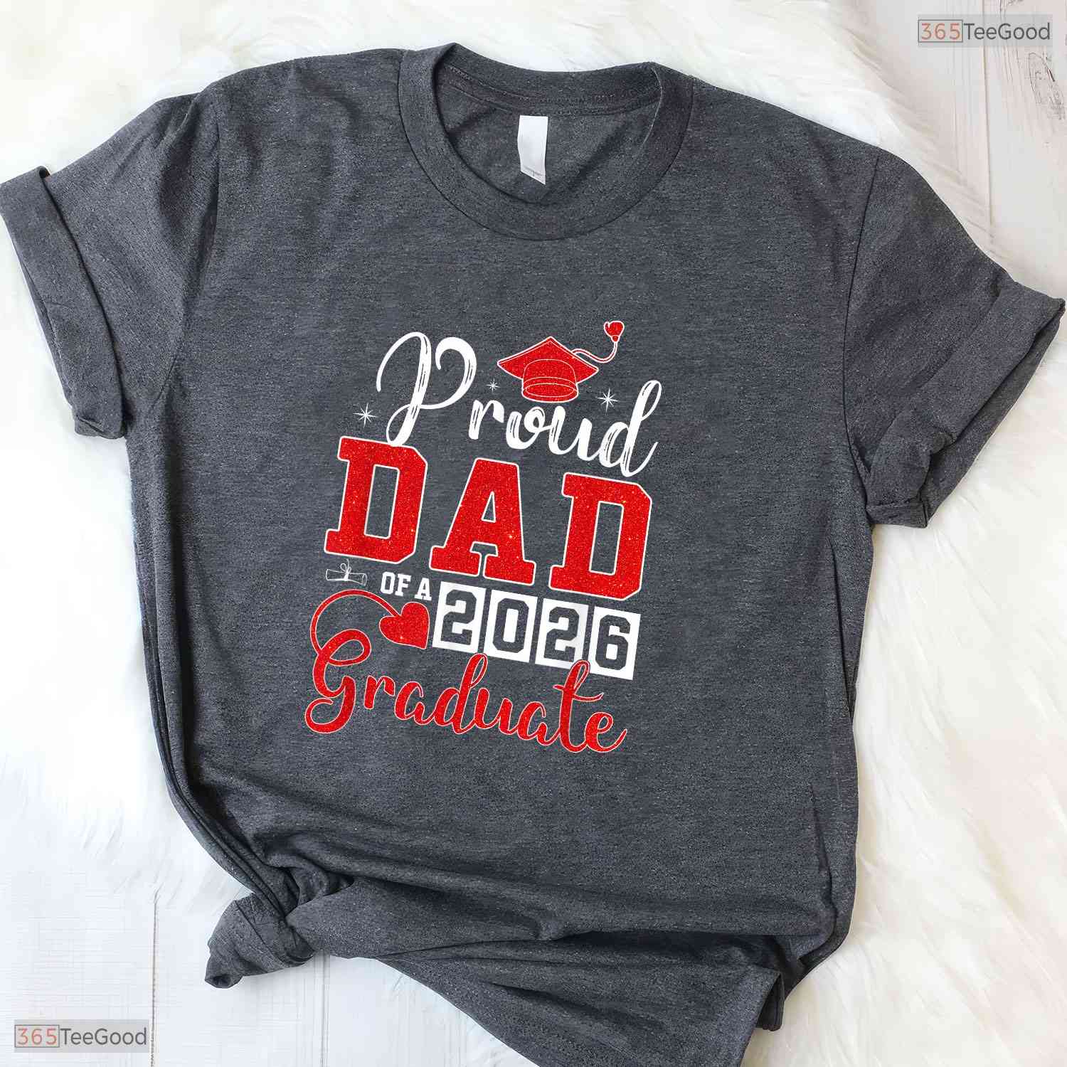 Proud Dad Of A 2026 Graduate Senior Class Ceremony Matching Family Party T-Shirt