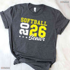 Softball Senior Night 2026 Class Of 2026 Graduation Sports Team Player T-Shirt