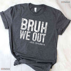 Bruh We Out 4th Graders Fourth Grade Graduation Class Of 2026 Youth T-Shirt