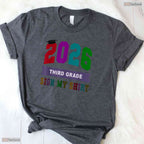 Bye 3rd Grade Last Day Of School 2026 Signing Autographs Memory Kids T-Shirt