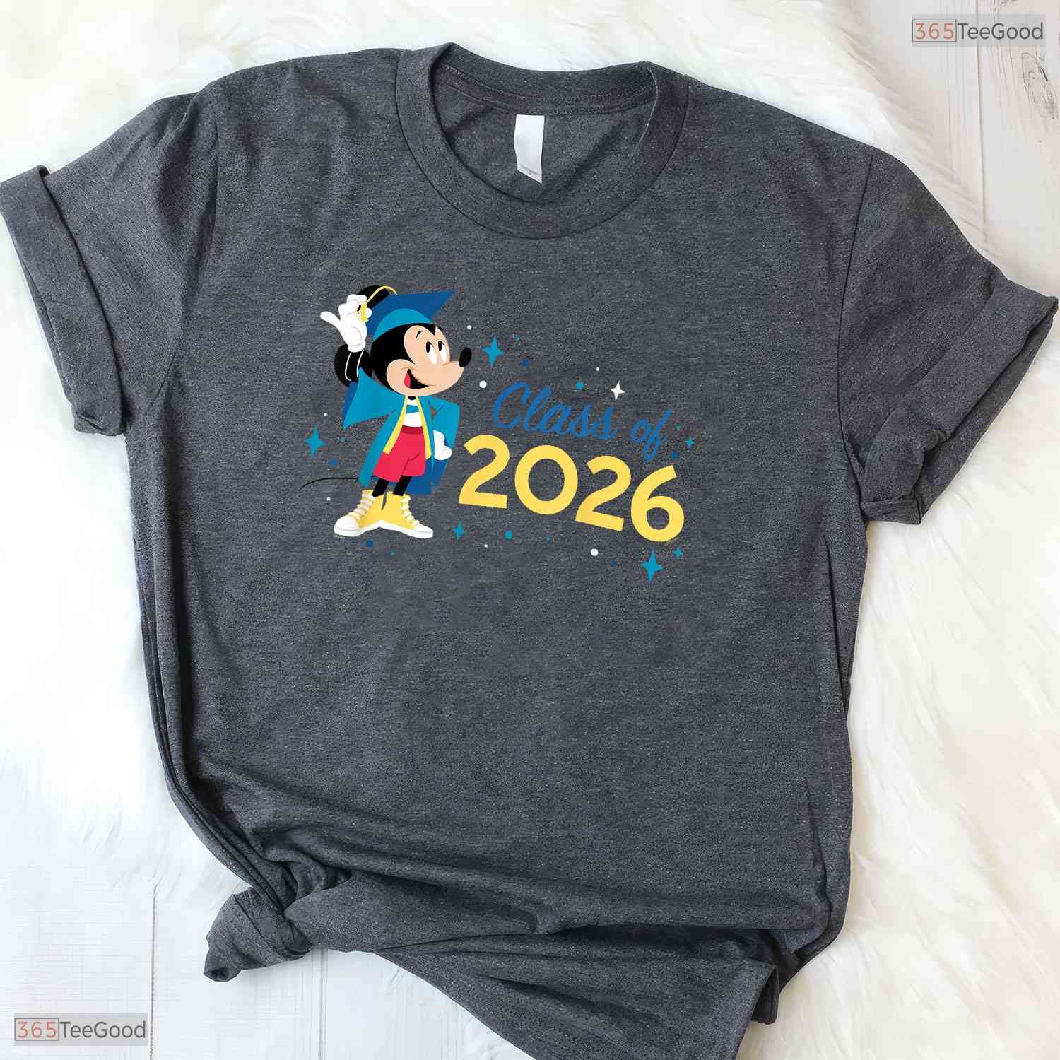 Cute Classic Mouse Ears Graduation Class Of 2026 New Grad Celebration T-Shirt