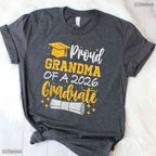 Blessed Proud Grandma Of A 2026 Graduate Class of 2026 Graduation Day T-Shirt