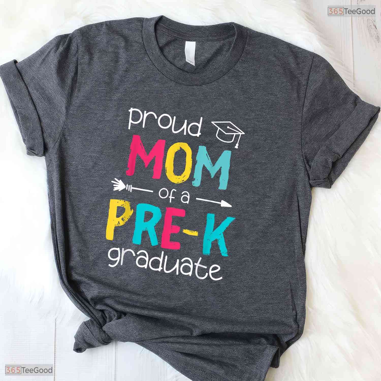 Proud Mom Pre-K Preschool Family Matching Moving Up Graduation Party Shirt