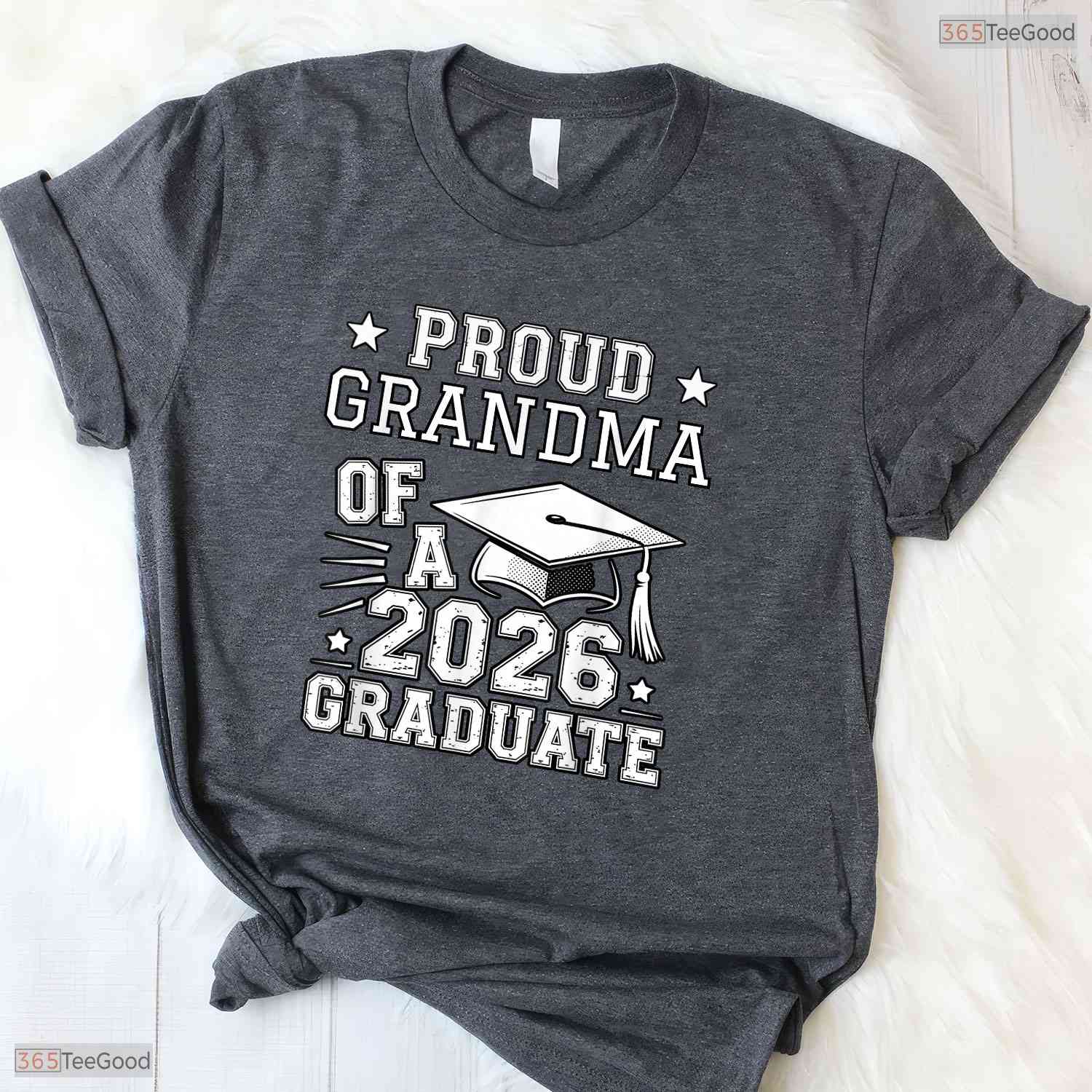 Cute Proud Grandma Of A 2026 Graduate Matching Family Graduation T-Shirt