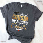 Proud Cousin Of A 2026 Graduate High School Senior Celebration Party Shirt