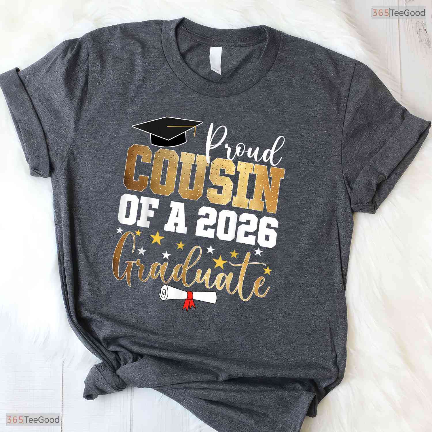 Proud Cousin Of A 2026 Graduate High School Senior Celebration Party Shirt