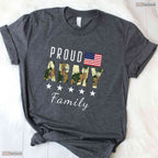 Proud Military Family Army Graduation Ceremony Mom Dad Brother Sister Shirt