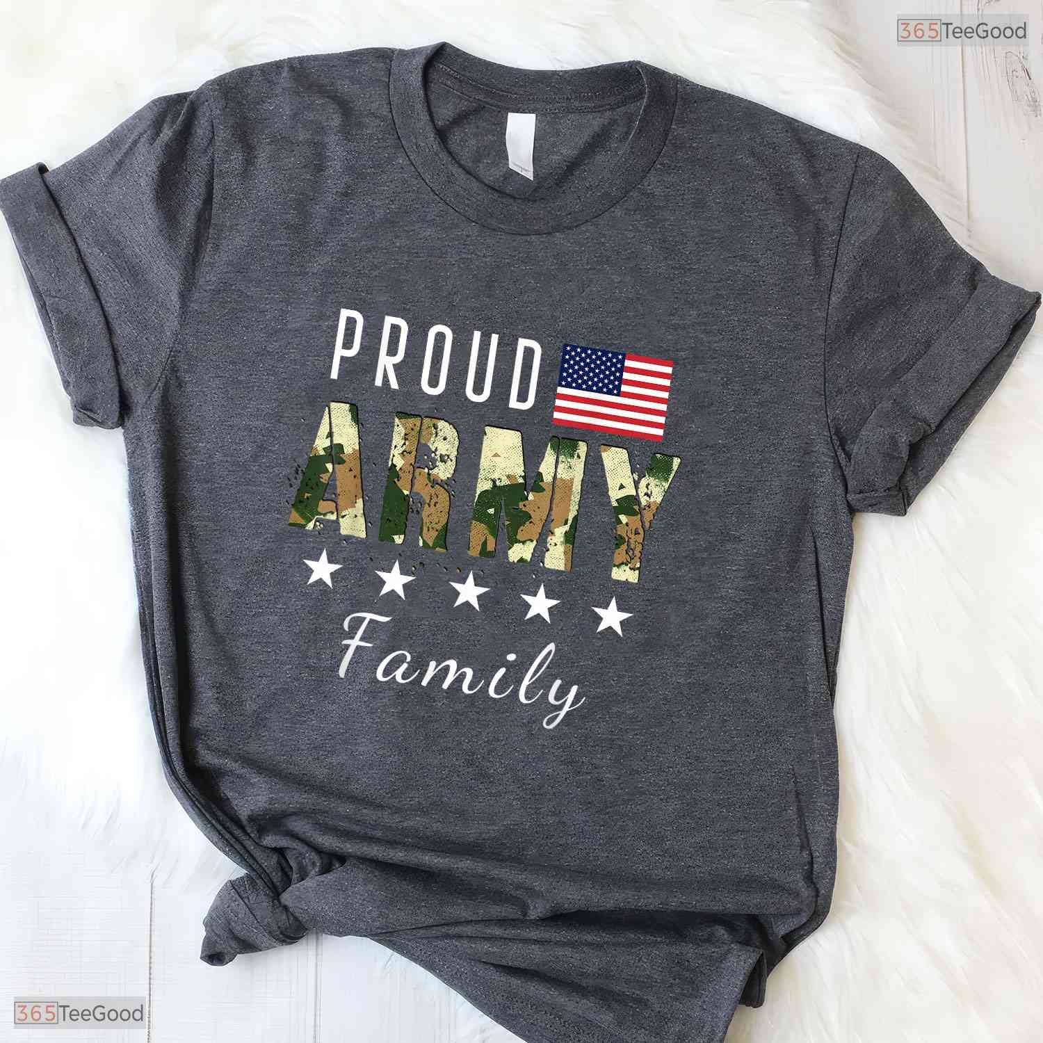 Proud Military Family Army Graduation Ceremony Mom Dad Brother Sister Shirt