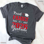 Proud Family Of A Class Of 2026 Graduate High School Ceremony Party T-Shirt