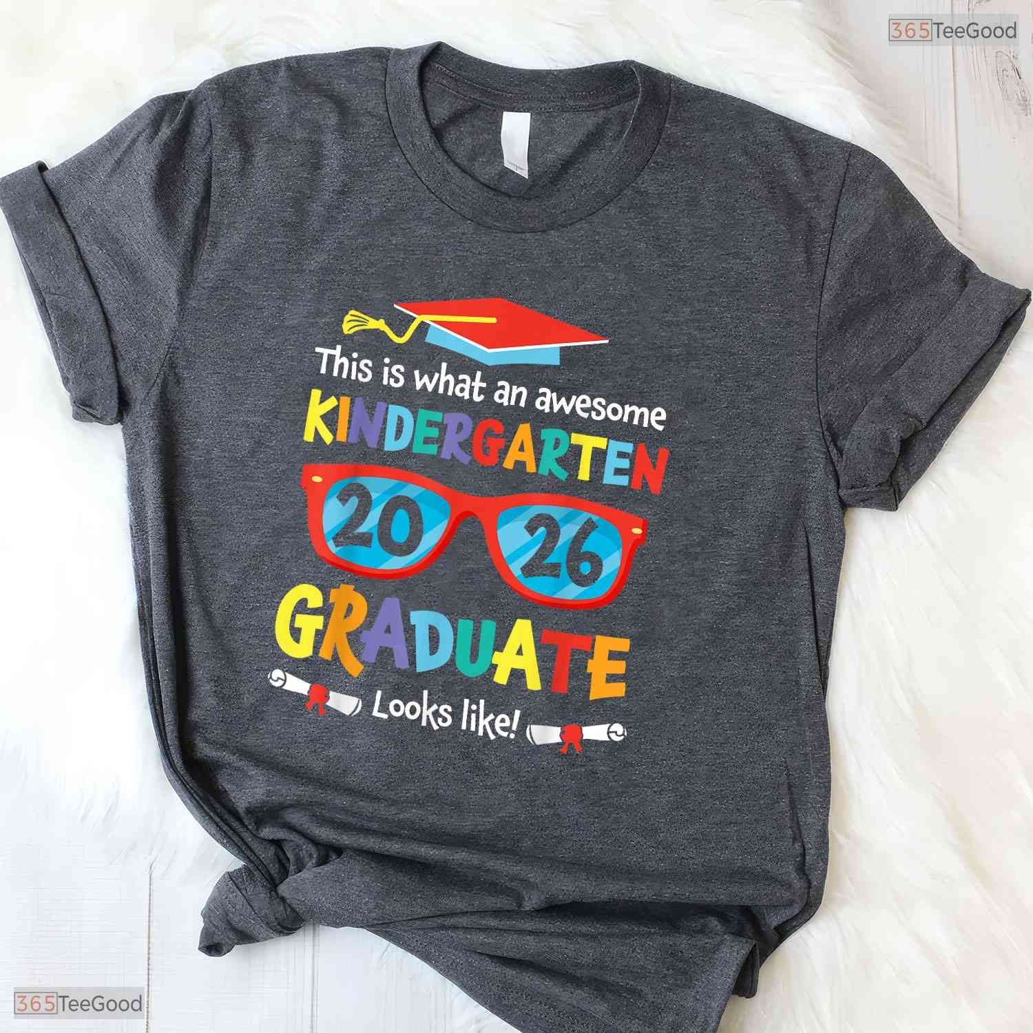 This Is What An Awesome Kindergarten Graduate Looks Like 2026 Kids T-Shirt