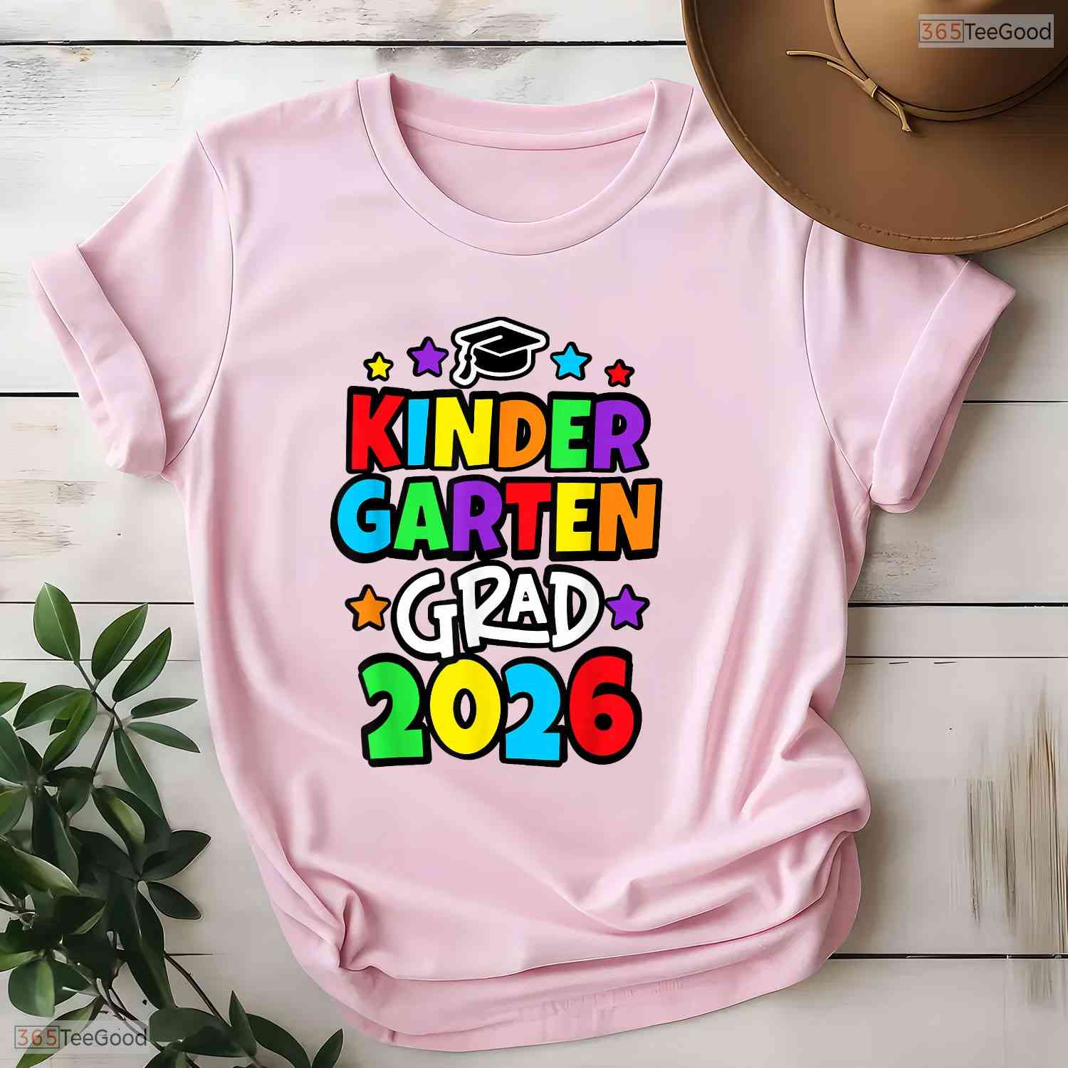 Adorable Kindergarten Graduation Grad Kid Girl Boy 2026 Celebration T-Shirt