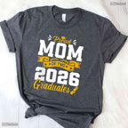 Proud Mom Of Two 2026 Graduates Twins High School Graduation Party T-Shirt