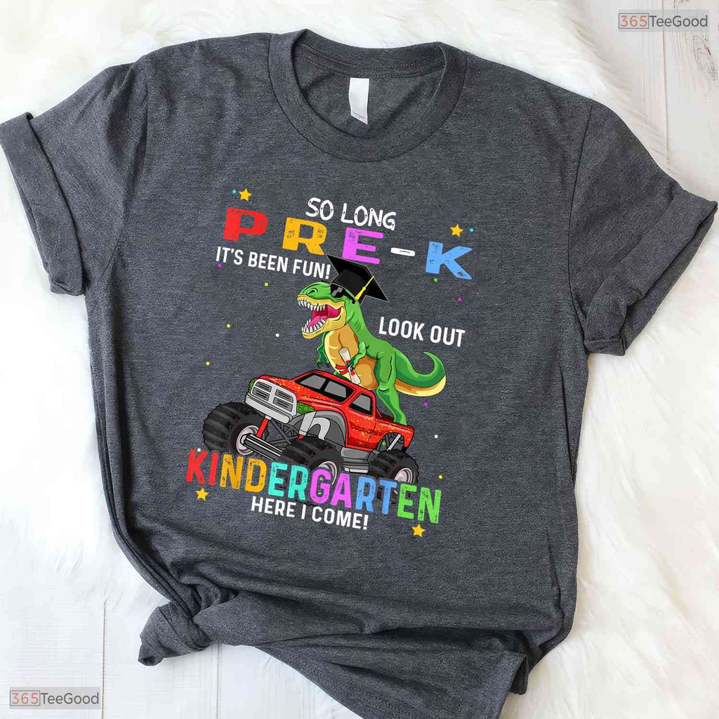 Pre K Kindergarten Graduate Cute Dinosaur Class Of 2026 Boys Youth T-Shirt