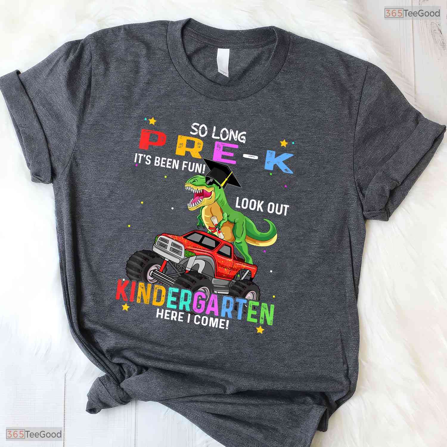 Pre K Kindergarten Graduate Cute Dinosaur Class Of 2026 Boys Youth T-Shirt