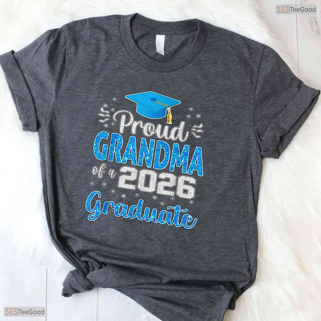 Proud Grandmother Of A High School Senior 2026 Graduate Commemorative Shirt