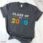 Class Of 2039 Grow With Me First Day Of School Oversized Youth Graduation Shirt