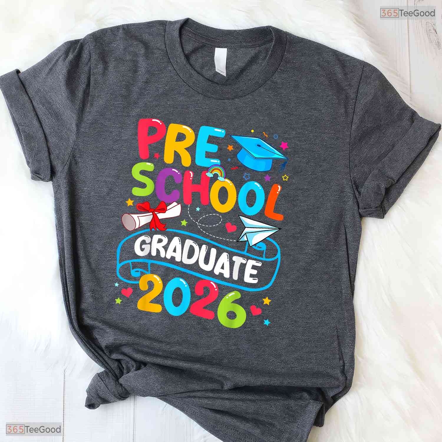 Awesome Preschool Graduate 2026 Pre-K Grad Funny School Graduation T-Shirt