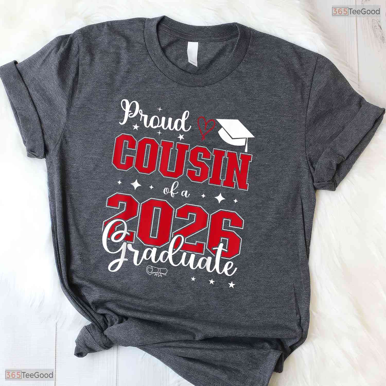 Matching Proud Cousin Of A Class Of 2026 Graduate Senior Celebration Party T-Shirt
