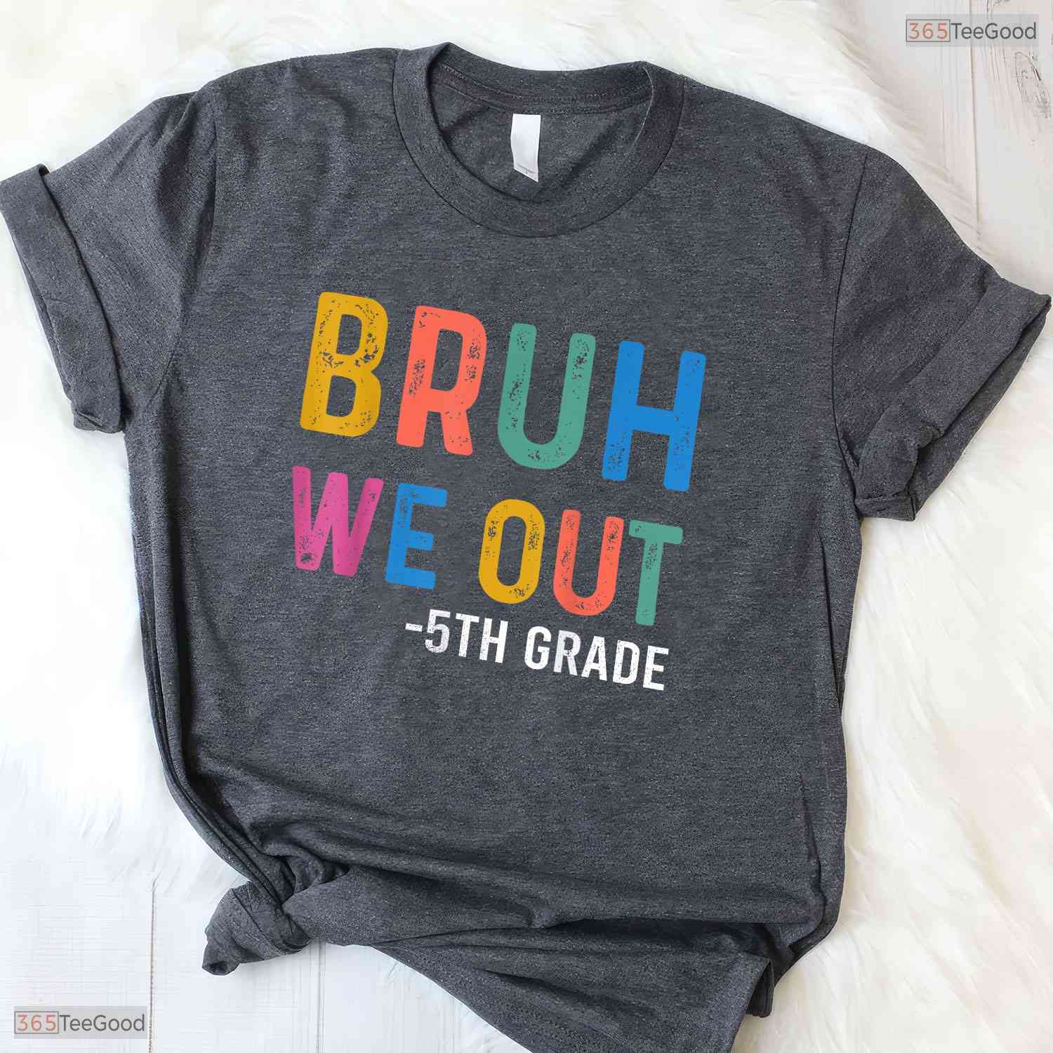 Bruh We Out 5th Graders Fifth Grade Graduation Class Of 2026 Middle School T-Shirt