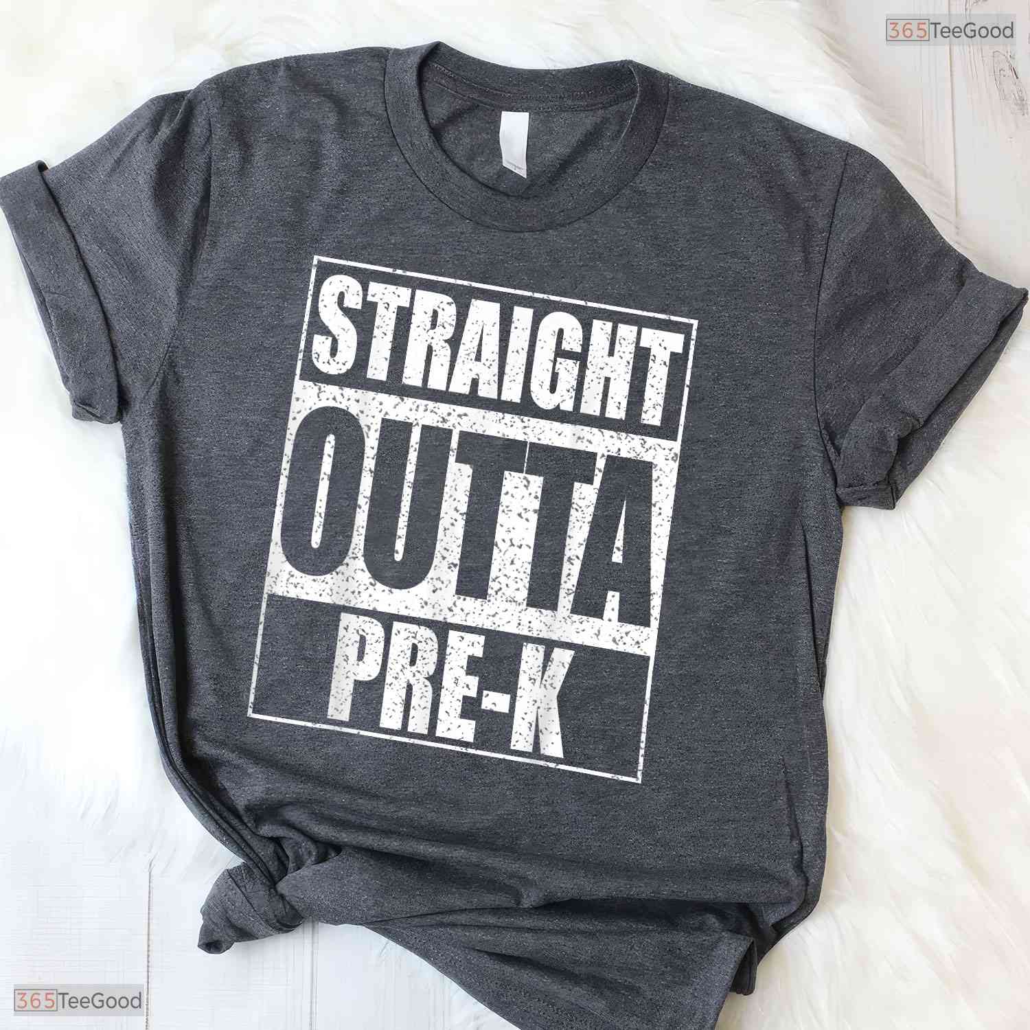 Straight Outta Pre K Preschool Graduate Boys Girls Moving Up Ceremony Shirt