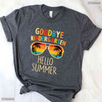 Awesome Goodbye Kindergarten Hello Summer Last Day Of School Graduation Boy T-Shirt