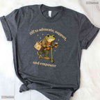 Off To Advocate Support Empower Funny Frog Social Worker Graduation T-Shirt